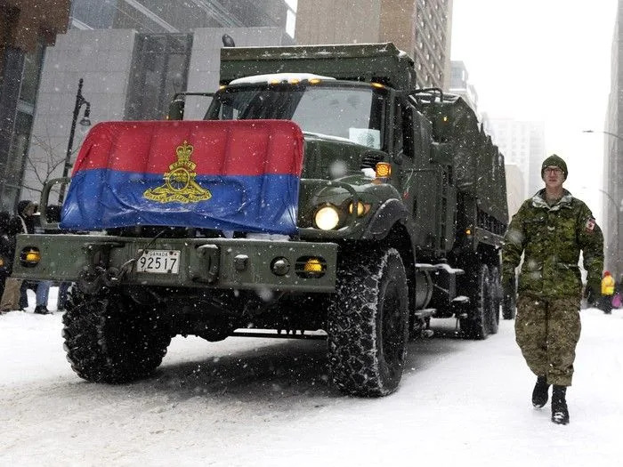  The Canadian military takes part in the St. Patrick’s Parade in Montreal on Sunday, March 22, 2026.