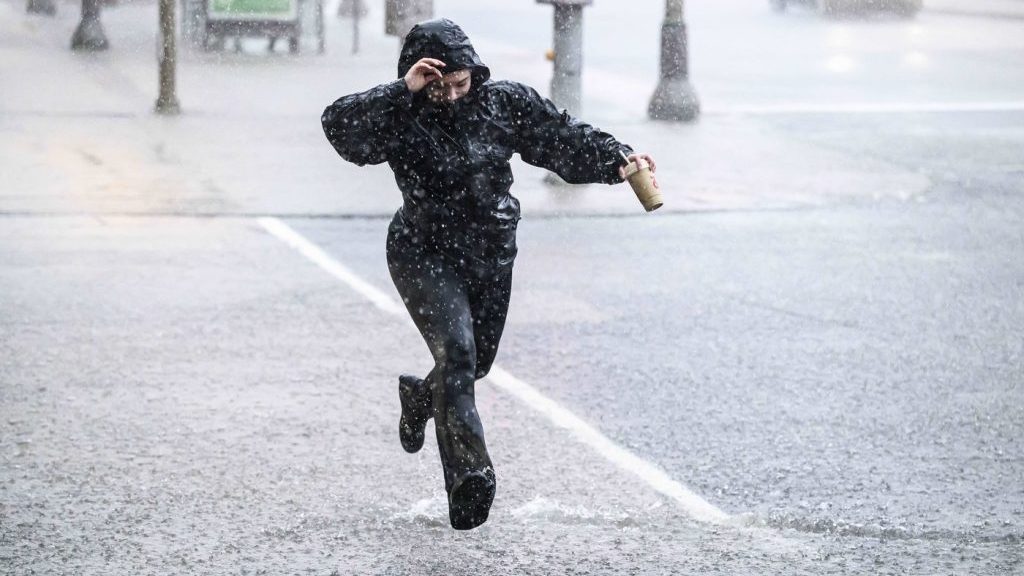 Wet, wintry weather rings in spring