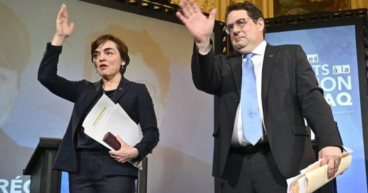 Drainville, Fréchette square off in second Coalition Avenir Québec leadership debate - National