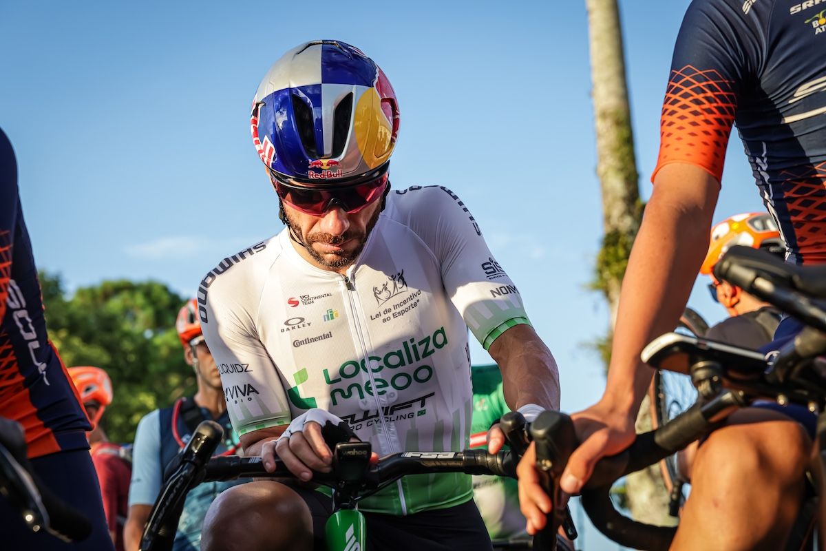 Henrique Avancini before starting the UCI Gravel World Series Brazil where he took a commanding victory