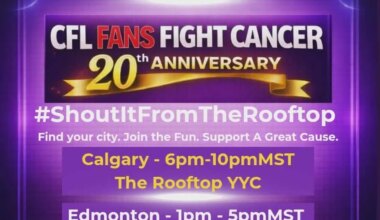 CFL FANS FIGHT CANCER Kick-off Event (Audio) | 620 CKRM - The Voice of Saskatchewan