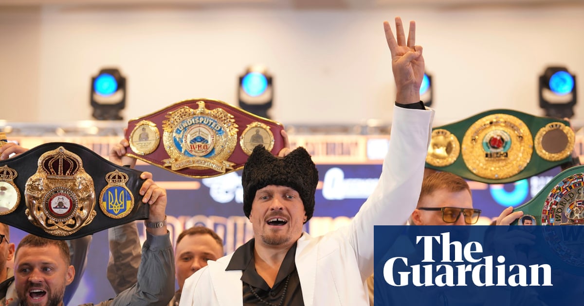 ‘Complete absurdity’: Usyk slams Russia’s sporting return with eye on Fury trilogy | Oleksandr Usyk