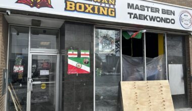 Thornhill business displaying Iranian flags hit with gunfire early Sunday - Toronto Star