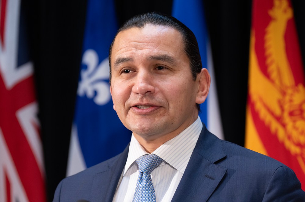 Manitoba Premier Wab Kinew speaks with reporters before the First Ministers Meeting in Ottawa, Thursday, Jan. 29, 2026. THE CANADIAN PRESS/Adrian Wyld