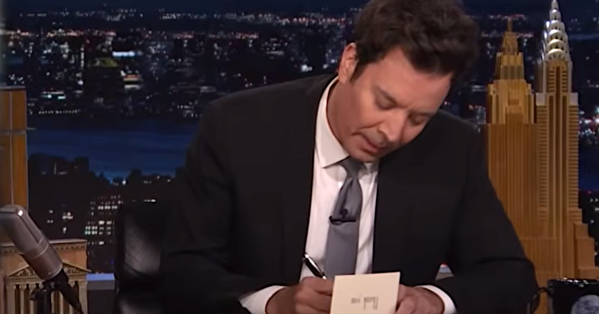 Jimmy Fallon Writes A Thank-You Note To Trump For The Iran War