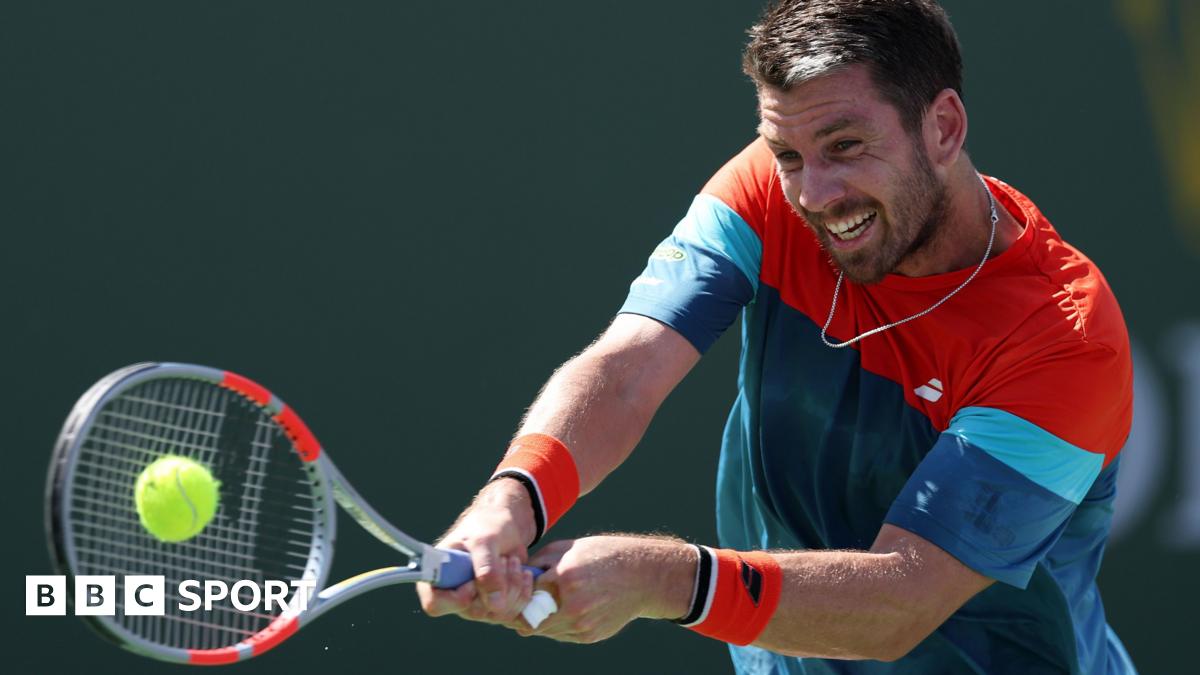 Cameron Norrie in action at Indian Wells