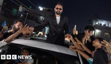 Rapper-politician Balendra Shah unseats Nepal's ex-PM as he heads for victory - BBC