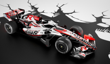 Haas F1 Running Godzilla-Themed Car in the Japanese Grand Prix