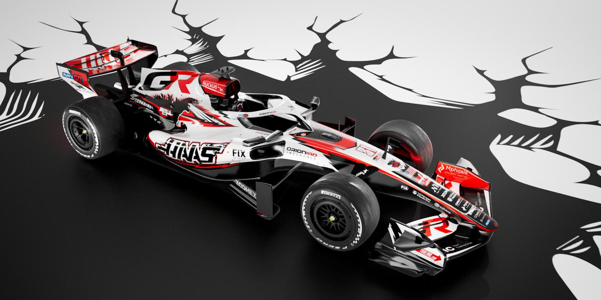 Haas F1 Running Godzilla-Themed Car in the Japanese Grand Prix