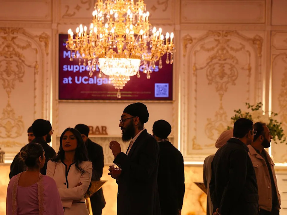  Guests gather at Calgary’s Empire Banquet Hall for a fundraising dinner for the University of Calgary’s Sikh Studies program on Sunday, March 29, 2026.