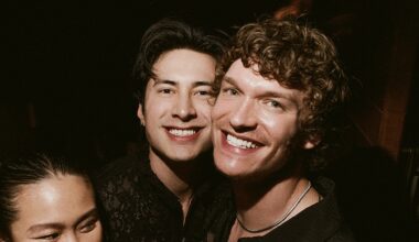 'Heated Rivalry' Stars Connor Storrie, Hudson Williams Attend CAA Pre-Oscars Party