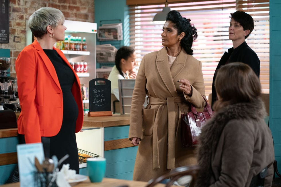 Nicola Mitchell, Suki Kaur Panesar, Eve Unwin, EastEnders nicola mitchell, suki kaur panesar, eve unwin, eastenders