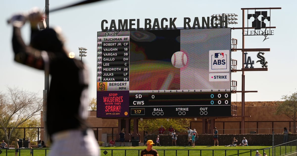 The A's and Giants have the best robot-ump challenge rates in the first 10 days of spring