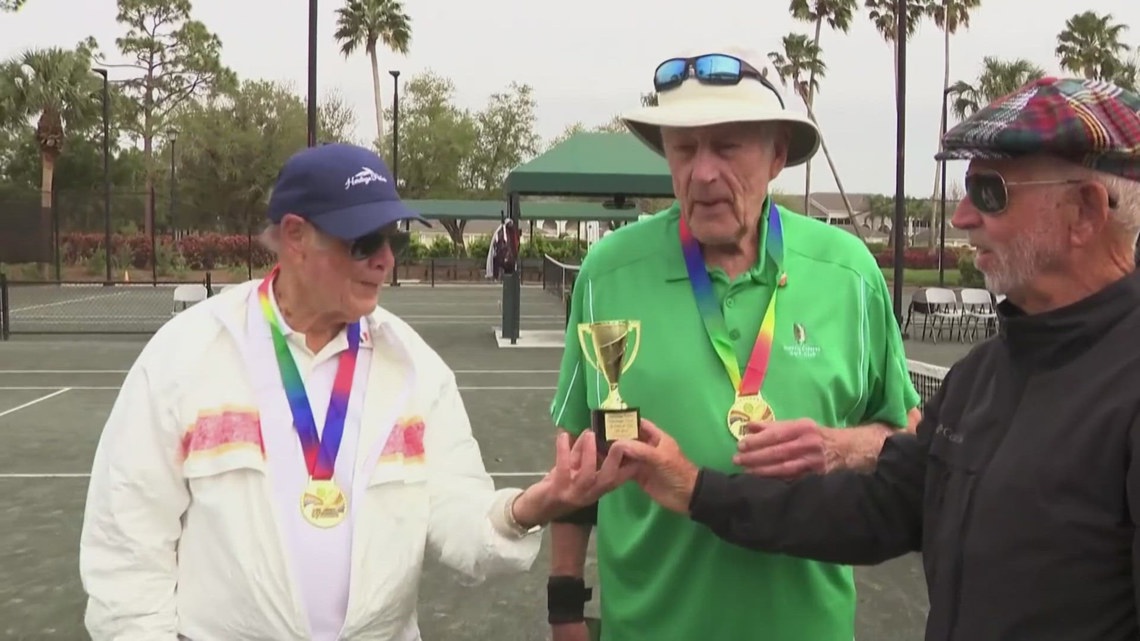 4 Florida men proving age is just a number during community tennis tournament