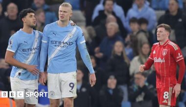 Man City stumble as Forest claim unlikely draw