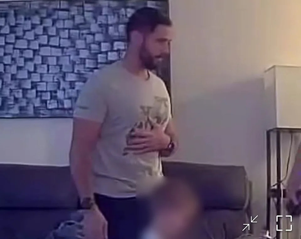 Mario Ciccarello suffering from his symptoms.Credit: Kennedy News/@mariociccarello5