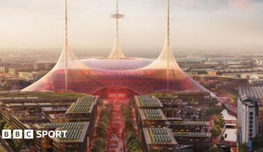 Manchester United's planned new 100,000-capacity stadium