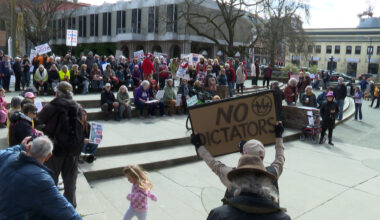 Vancouver Islanders join others in U.S., Europe rallying in third global 'No Kings' protests