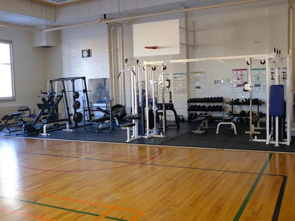  An exercise room at Grierson Institution, an Edmonton minimum-security prison.