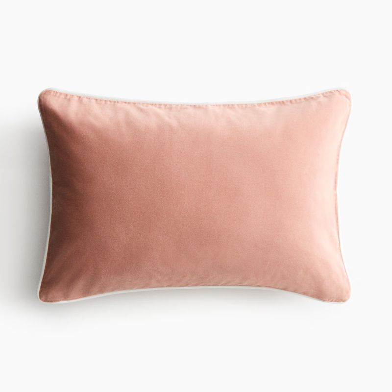 muted pink cushion