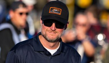 Feb 13, 2026; Daytona Beach, Florida, USA; NASCAR Cup Series team owner Dale Earnhardt Jr during practice for the Daytona 500 at Daytona International Speedway.