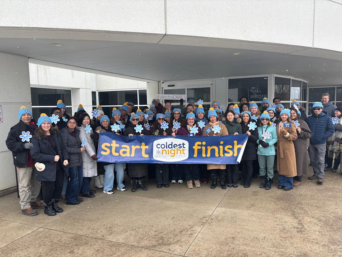 Alectra employees step up for Coldest Night of the Year, raising $15,000 to support local communities