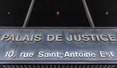 File photo of the Palais de Justice courthouse in Montreal Monday May 6, 2024.