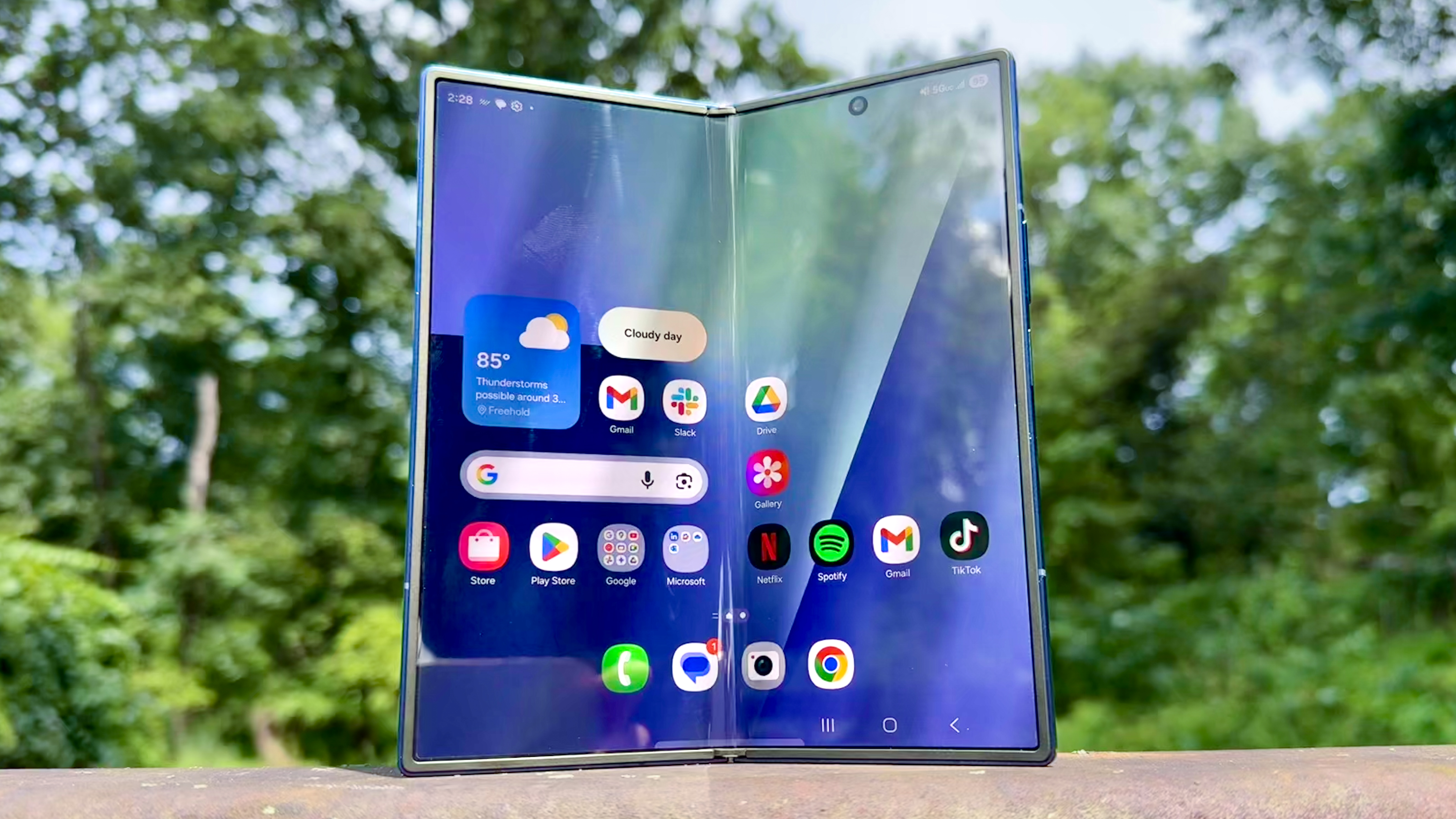 Samsung Galaxy Z Fold 7 shown in hand