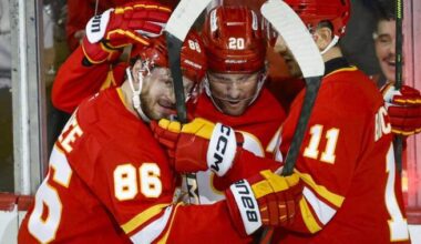 Olofsson scores first with Flames in 4-1 win - Calgary