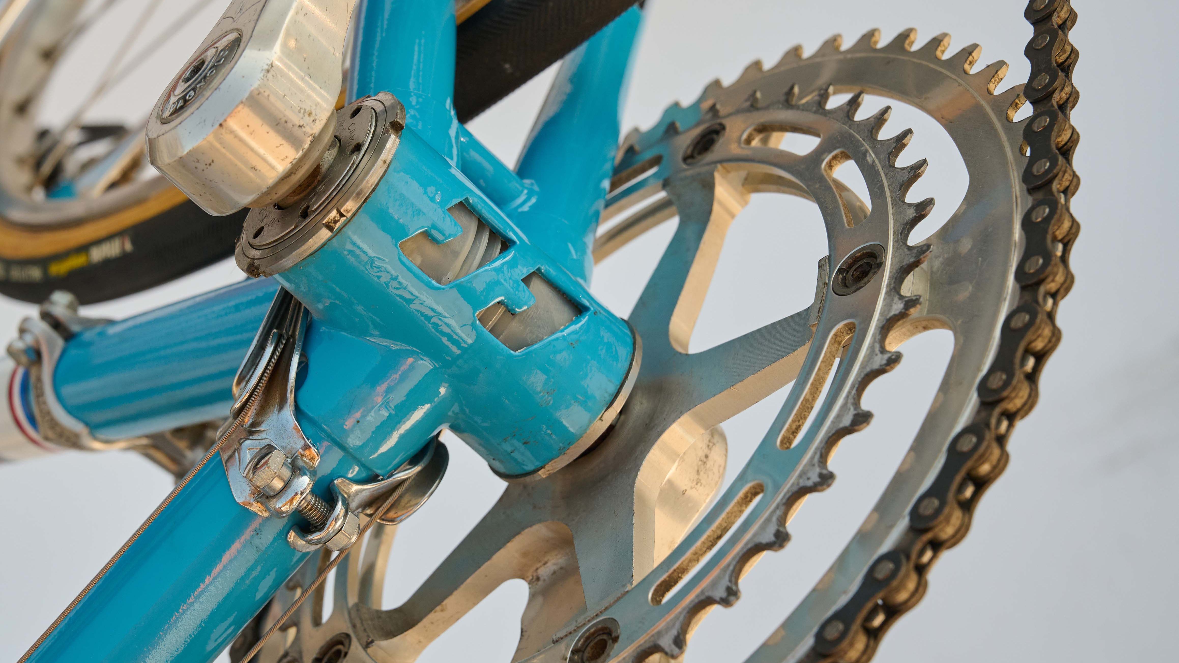 Ti Carlton team bike bottom bracket