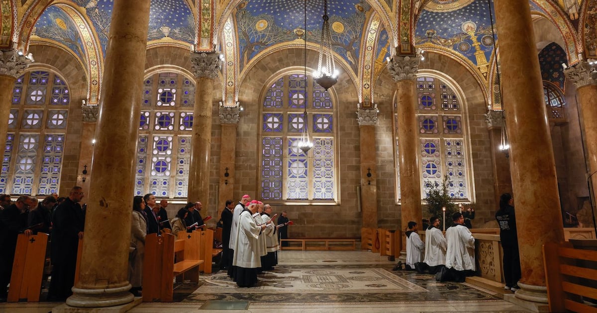 Israeli police prevent Catholic leaders from celebrating Palm Sunday Mass at Jerusalem church - CTV News