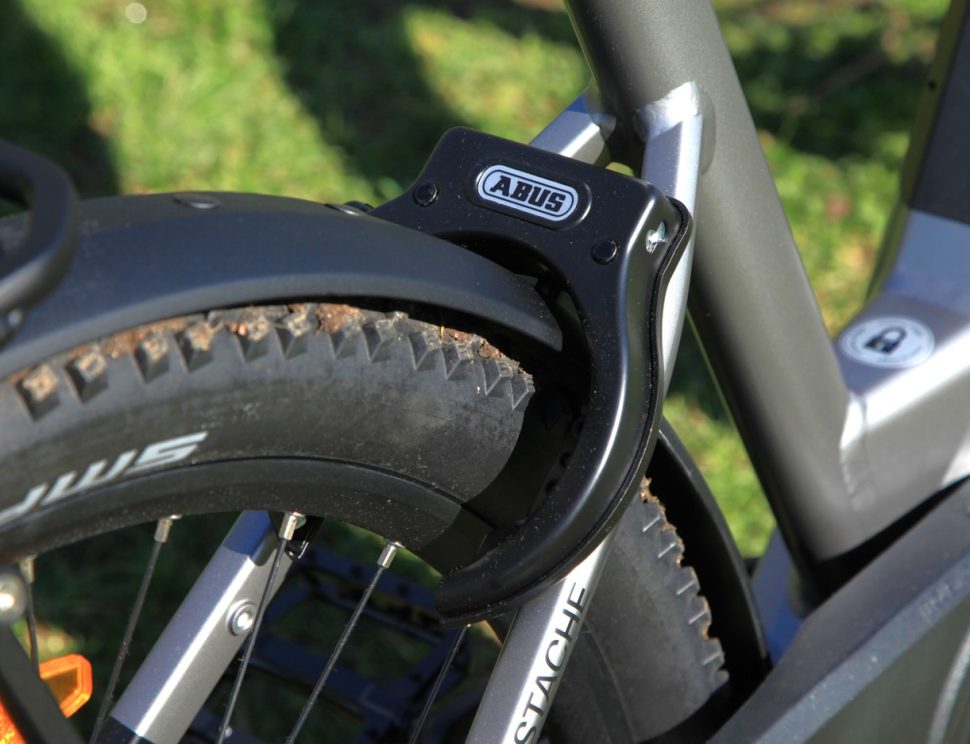 Abus rear wheel lock moustache xroad review