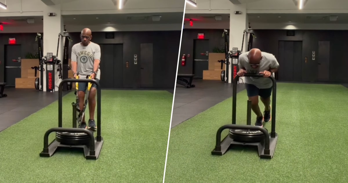 Al Roker Shares Morning Workout Routine With Sled Pushes