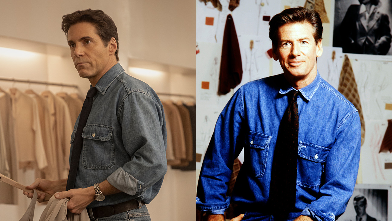 Alessandro Nivola in Love Story and the real Calvin Klein