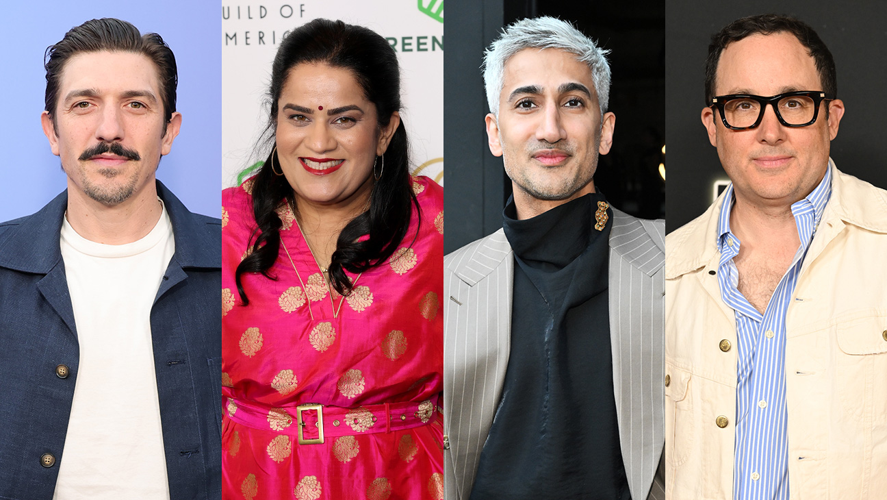 Andrew Schulz, Zarna Garg, Tan France and P. J. Byrne