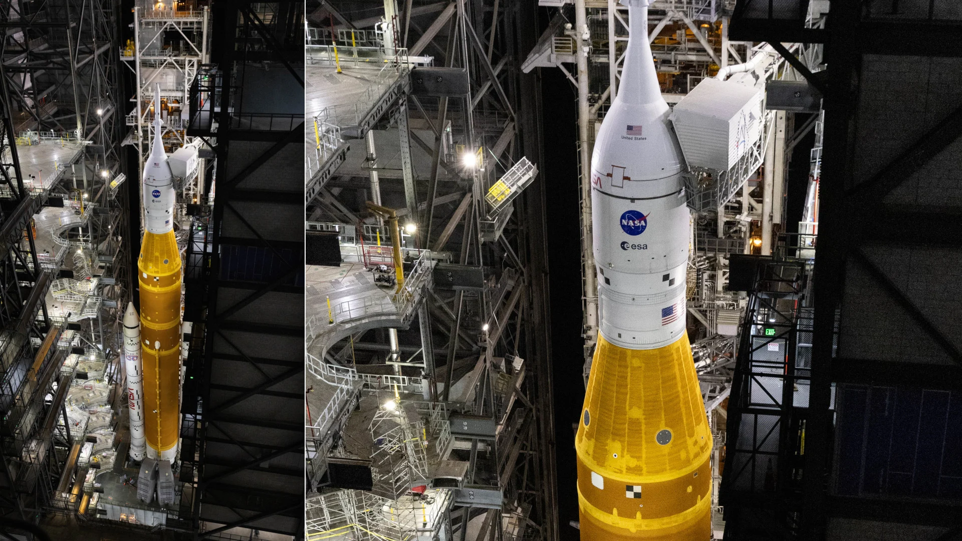 Artemis 2 in VAB - Feb 25 2026 - NASA Cory Huston