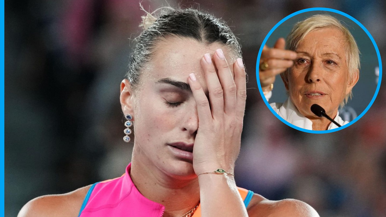 Aryna Sabalenka backed to 'figure it out' as Navratilova addresses Grand Slam defeats