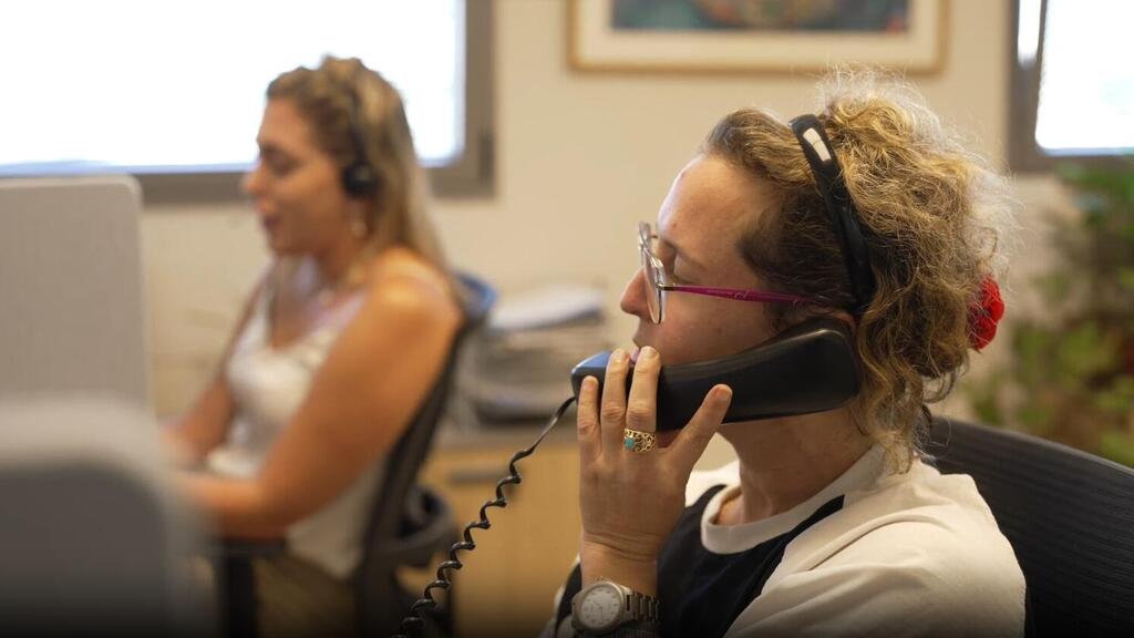 NATAL’s Helpline in operation (Photo: Courtesy of the NATAL association) נט"ל