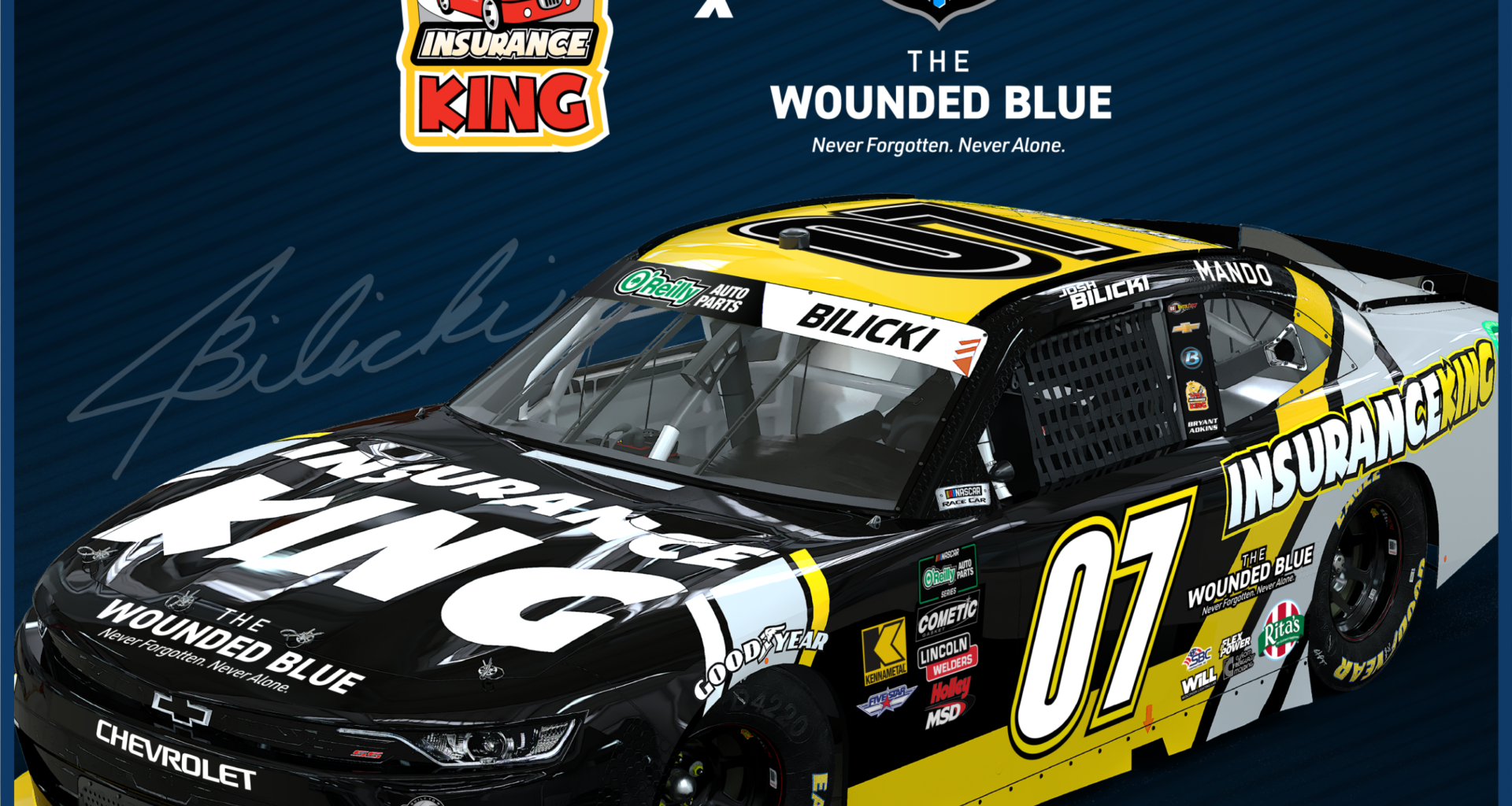 Insurance King, Josh Bilicki Extend NASCAR Partnership into 2026 - Speedway Digest