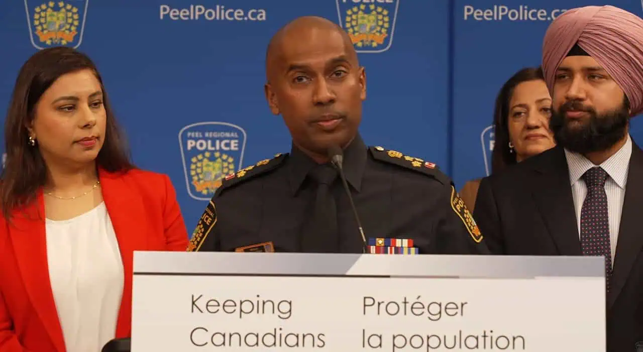 new crime fighting bill press conference in mississauga.