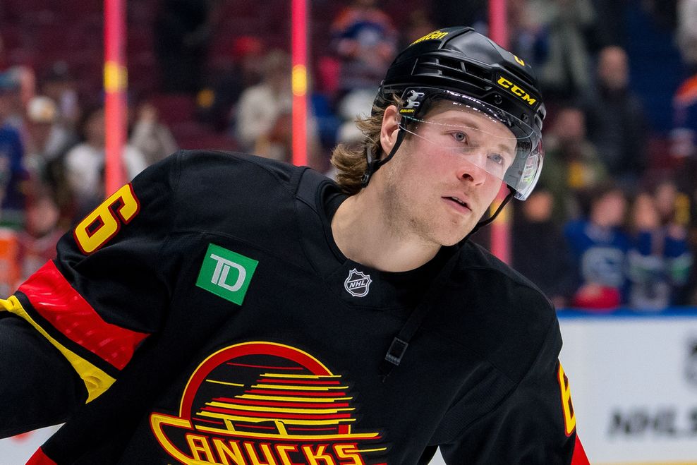Brock Boeser Canucks Black Skate