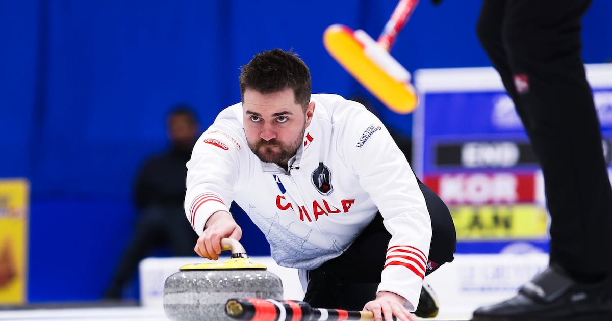Canada's Dunstone suffers first loss at world men's curling championship