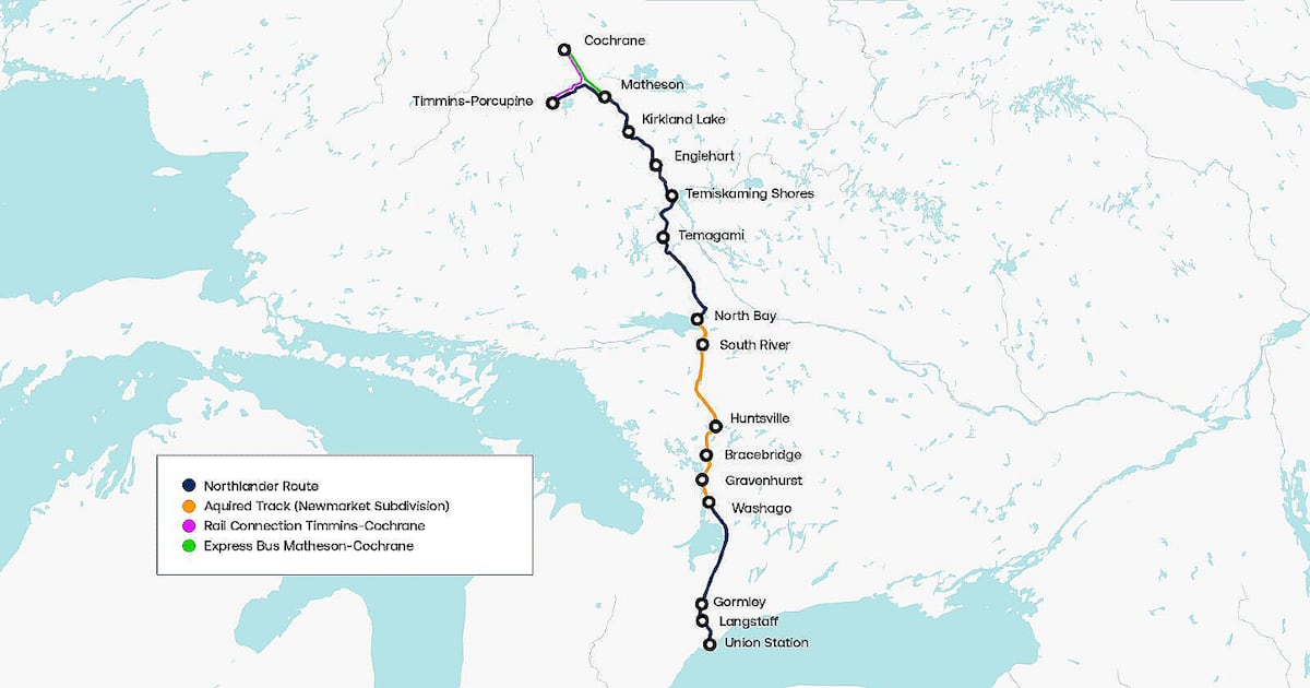 Province buys 205 km of railway to boost Ontario Northlander service - CTV News