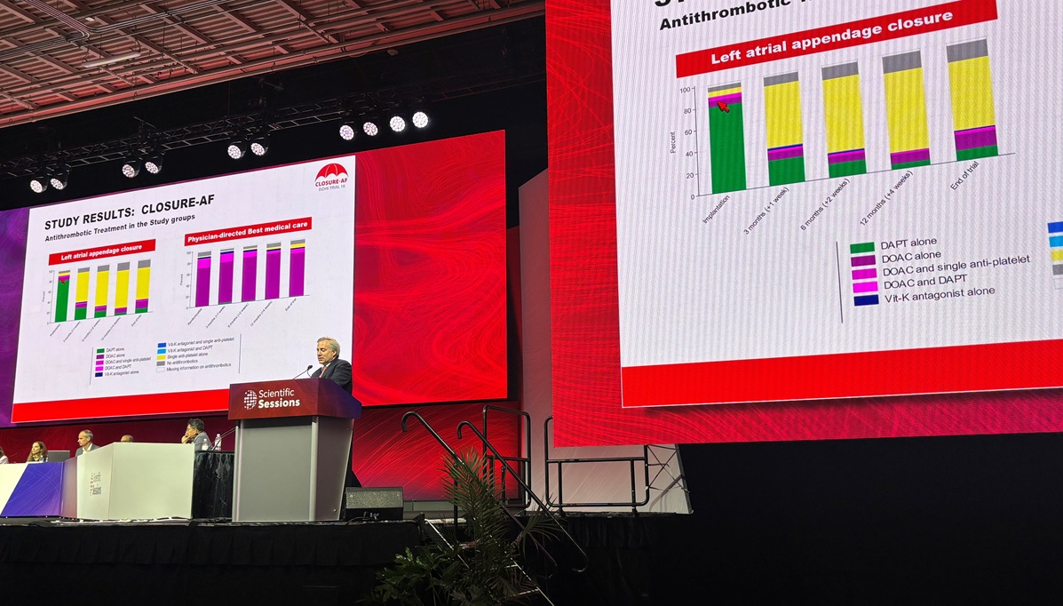 Now Published: LAAO Doesn’t Match Medical Therapy for High-risk AF Patients in CLOSURE-AF