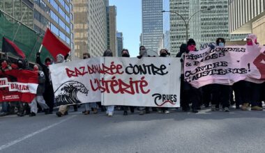 Thousands of students protest education cuts in downtown Montreal
