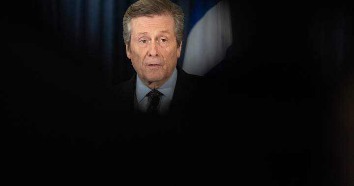 John Tory says he won’t run in October’s mayoral race - Toronto