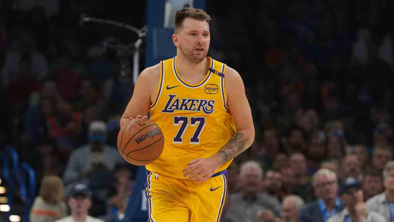 Doncic scores 44 points in three quarters as Lakers top Pacers