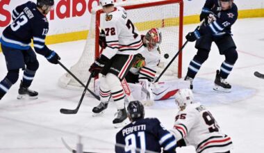Scheifele scores OT winner as Winnipeg Jets down Blackhawks 3-2 - Winnipeg