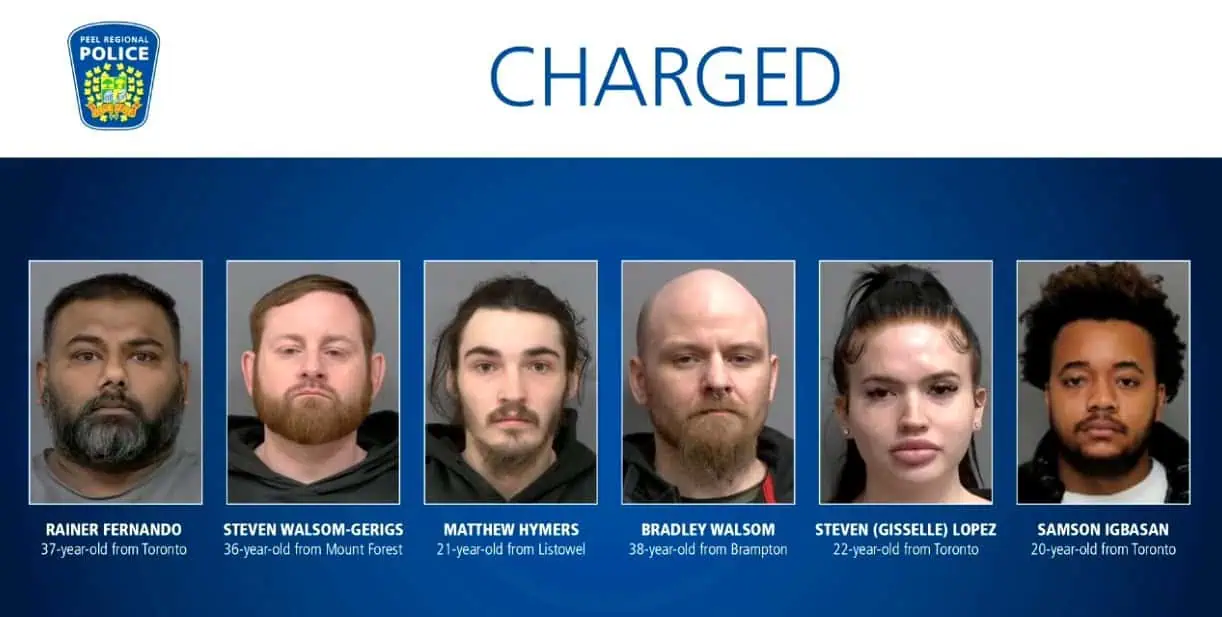 carjackings and car thefts arrests in mississauga, toronto and brampton.