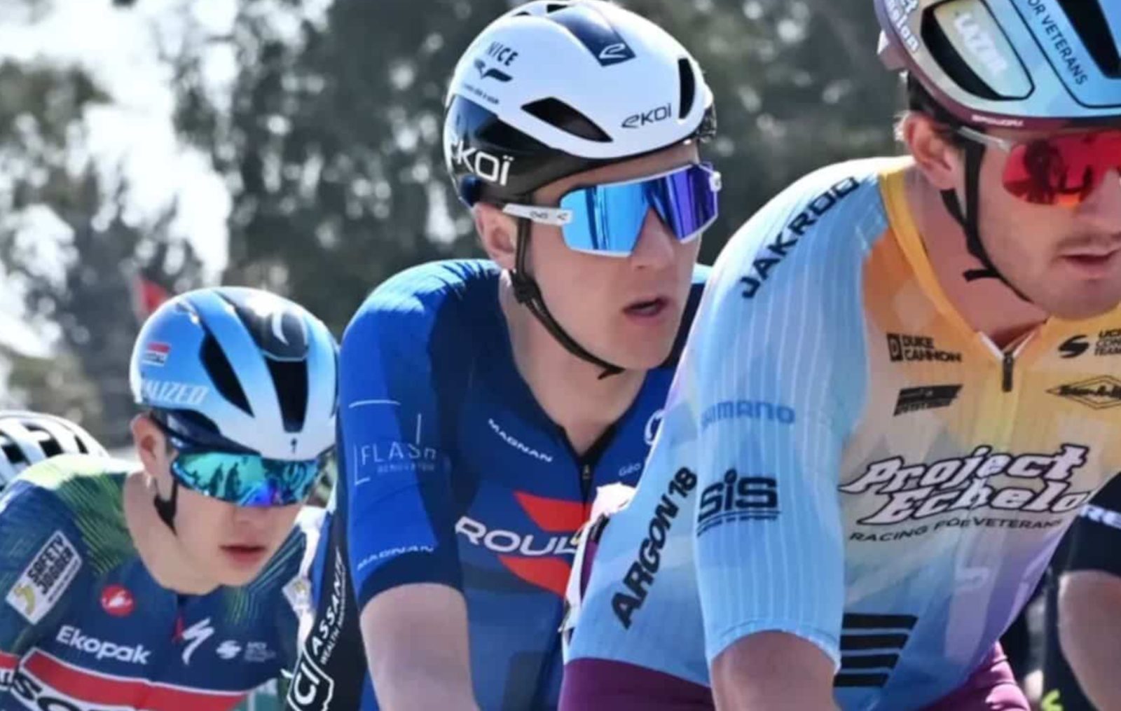 So close: Carson Mattern in break all day…caught with 200 m to go